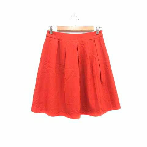【中古】インデックス INDEX フレアスカート ひざ丈 M 赤 朱色 レッド /YK レディース 【ベクトル 古着】 240824