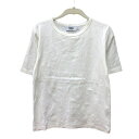 【中古】アズールバイマウジー AZUL by moussy カットソー クルーネック 半袖 M 白 ホワイト /MN レディース 【ベクトル 古着】 240820(4)