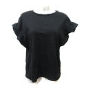 【中古】オペークドットクリップ OPAQUE.CLIP Tシャツ カットソー 半袖 切替 LL 黒 ブラック /YI レディース 【ベクトル 古着】 24082...