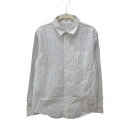 【中古】ギャルリーヴィー GALERIE VIE トゥモローランド シャツ ストライプ 長袖 1 白 ホワイト 紺 ネイビー /MS メンズ 【ベクトル 古着】...