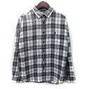 【中古】B&Y ユナイテッドアローズ BEAUTY&YOUTH ビューティー&ユース ネルシャツ チェック 長袖 S 茶 ブラウン 白 ホワイト /YI ■MO...