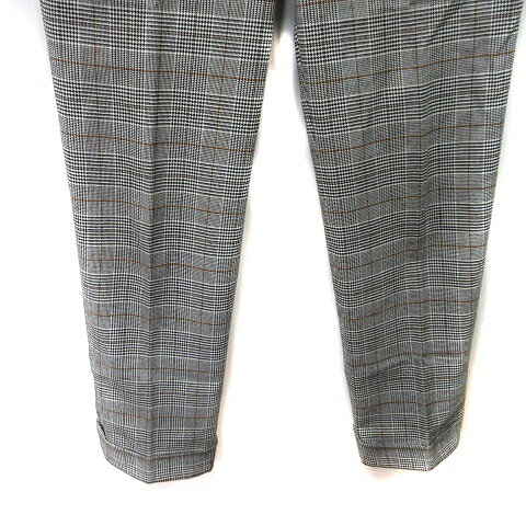 【中古】ザラウーマン ZARA WOMAN スラックスパンツ グレンチェック EUR 34 L /YI ■MO レディース 【ベクトル 古着】 240924