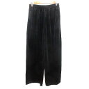 【中古】オリーブデオリーブ OLIVE des OLIVE ワイドパンツ イージー ベルベット F 黒 ブラック /AU レディース 【ベクトル 古着】 241025(4)