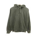 【中古】ザラ ZARA パーカー プルオーバー フード 裏起毛 長袖 M 緑 グリーン /YK レディース 【ベクトル 古着】 241021
