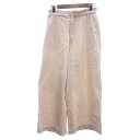 【中古】ニコアンド Niko and.. ワイドパンツ イージー コーデュロイ L アイボリー 白 ホワイト /AU ■MO レディース 【ベクトル 古着】 241024(4)