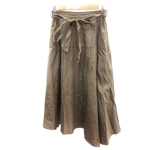 【中古】アーバンリサーチ URBAN RESEARCH items フレアスカート ミモレ ロング アシンメトリー ウエストマーク F カーキ 緑 グリーン /AU ■MO レディース 【ベクトル 古着】 241024 【中古】アーバンリサーチ URBAN RESEARCH items フレアスカート ミモレ ロング アシンメトリー ウエストマーク F カーキ 緑 グリーン /AU ■MO レディース 【ベクトル 古着】 241024