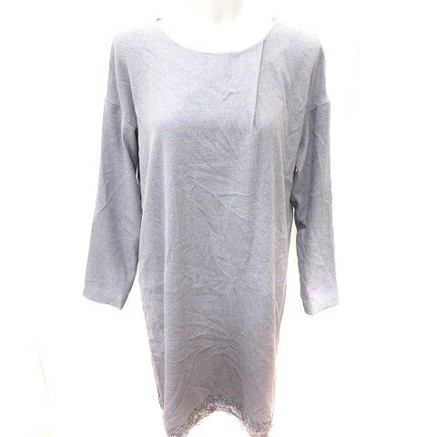 【中古】ミッシェルクラン MICHEL KLEIN ワンピース タイト ひざ丈 長袖 38 グレー /RT レディース 【ベクトル 古着】 241102 【中古】ミッシェルクラン MICHEL KLEIN ワンピース タイト ひざ丈 長袖 38 グレー /RT レディース 【ベクトル 古着】 241102