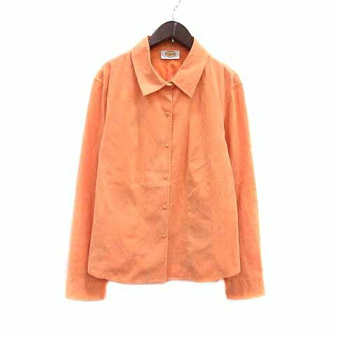 【中古】タルボット TALBOTS シャツ フェイクスエード 長袖 オレンジ /YK レディース 【ベクトル 古着】 241028 【中古】タルボット TALBOTS シャツ フェイクスエード 長袖 オレンジ /YK レディース 【ベクトル 古着】 241028