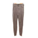 【中古】ザラ ZARA スキニーパンツ フェイクレザー 合成皮革 裏起毛 XS 茶 ブラウン /YK レディース 【ベクトル 古着】 241025(4)