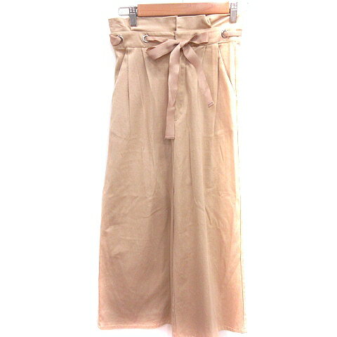 【中古】ミスティック mystic ワイドパンツ ウエストマーク 2 キャメル /RT レディース 【ベクトル 古着】 241105 【中古】ミスティック mystic ワイドパンツ ウエストマーク 2 キャメル /RT レディース 【ベクトル 古着】 241105