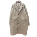【中古】アーバンリサーチ URBAN RESEARCH ITEMS チェスターコート シングル 総裏地 L グレージュ /MN レディース 【ベクトル 古着】 241106(4)