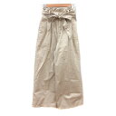 【中古】ヘザー Heather ワイドパンツ S ベージュ /MN レディース 【ベクトル 古着】 241119