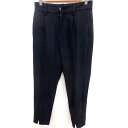 【中古】ルールマラン LOURMARIN テーパードパンツ 総柄 2 紺 ネイビー /RT レディース 【ベクトル 古着】 241121(4)