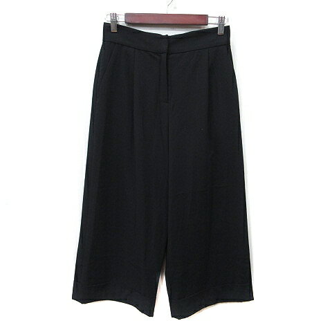 【中古】フォードミルズ FORDMILLS ワイドパンツ ハイウエスト 36 S 黒 ブラック /YI レディース 【ベクトル 古着】 241126