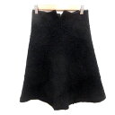【中古】ジルスチュアート JILL STUART スカート フレア ひざ丈 ウール 0 S 黒 ブラック /RT レディース 【ベクトル 古着】 241125(4)