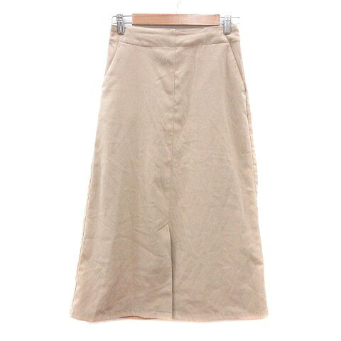 【中古】ルノンキュール Lugnoncure フレアスカート ロング F ベージュ /MN レディース 【ベクトル 古着】 241127