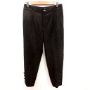 【中古】ヒロココシノ HIROKO KOSHINO パンツ スラックス ウール 38 M 茶 ブラウン /RT レディース 【ベクトル 古着】 241209