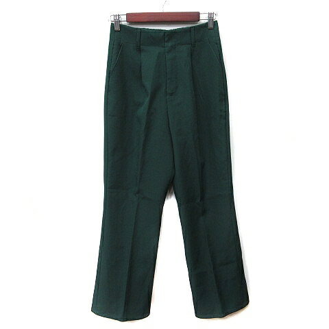 【中古】ティップトップ TipTop ワイドパンツ ハイウエスト M 緑 グリーン /YI レディース 【ベクトル 古着】 241205 【中古】ティップトップ TipTop ワイドパンツ ハイウエスト M 緑 グリーン /YI レディース 【ベクトル 古着】 241205