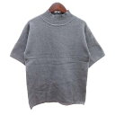 【中古】バブ Bab ニット カットソー ハイネック 半袖 TL グレー /YK レディース 【ベクトル 古着】 241211