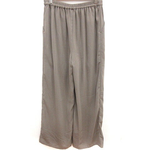 【中古】クラシカルエルフ CLASSICAL ELF ワイドパンツ M 茶 ブラウン /RT レディース 【ベクトル 古着】 241209