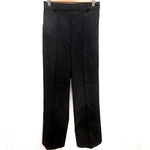 【中古】ディスコート Discoat パンツ スラックス M 黒 ブラック /RT レディース 【ベクトル 古着】 241209