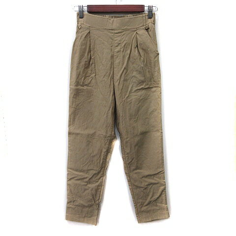 【中古】ディスコート Discoat テーパードパンツ ハイウエスト M ベージュ /YI レディース 【ベクトル 古着】 241211