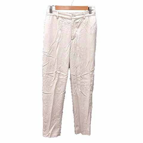 【中古】グローバルワーク GLOBAL WORK スラックスパンツ M アイボリー 白 ホワイト /YK レディース 【ベクトル 古着】 250119