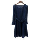 【中古】プロポーション ボディドレッシング PROPORTION BODY DRESSING ワンピース ひざ丈 長袖 2 M 紺 ネイビー /MN レディース 【ベクトル 古着】 250117(4)