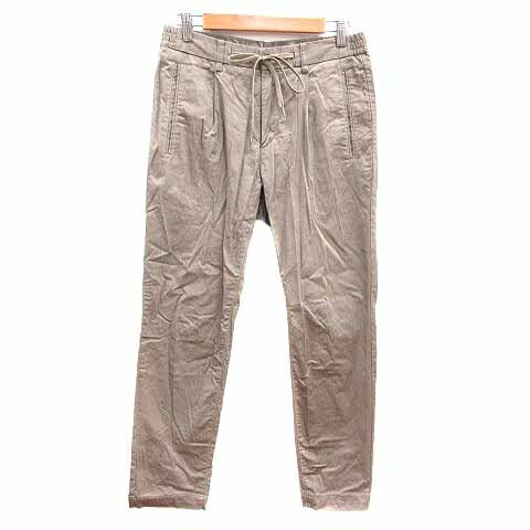 【中古】タカQ タカキュー TAKA-Q テーパードパンツ イージー S ベージュ /YK メンズ 【ベクトル 古着】 250119