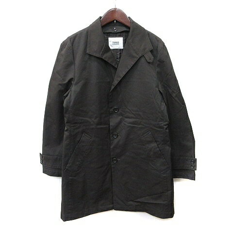 【中古】タケオキクチ TAKEO KIKUCHI ステンカラーコート 背抜き ライナー付き 2 M 茶 ブラウン /YI メンズ 【ベクトル 古着】 250121