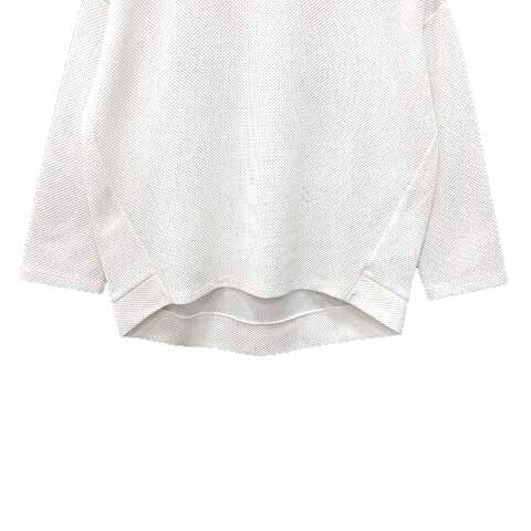 【中古】アバハウス ABAHOUSE ECRU カットソー ワッフル地 長袖 白 ホワイト /YK メンズ 【ベクトル 古着】 250127