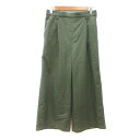 【中古】アルマデザイン Alma Design ワイドパンツ M 緑 グリーン /MN レディース 【ベクトル 古着】 250130