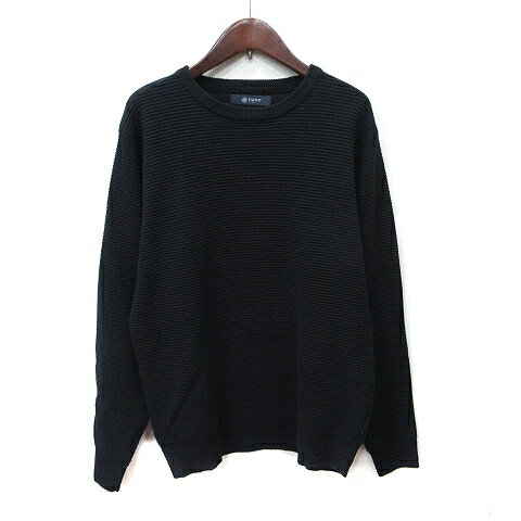 【中古】ナノベース nano BASE ニット セーター 長袖 S 紺 ネイビー /YI ●RY メンズ 【ベクトル 古着】..