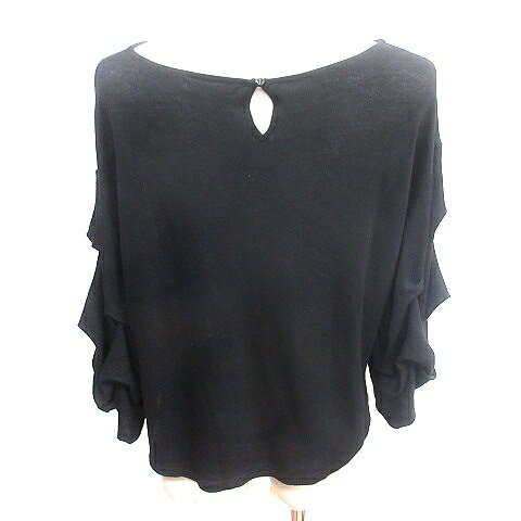 【中古】ナイスクラップ NICE CLAUP continuer de NICE CLAUP ニット カットソー ボートネック カウル..