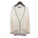 【中古】ユニクロ UNIQLO カーディガン ニット ラメ M 白 アイボリー /MN ●RY レディース 【ベクトル 古着】 250131(4)