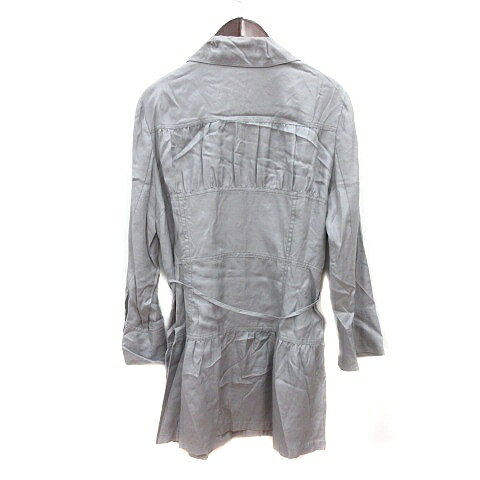 【中古】クリスモンテス Chris montez チュニック ブラウス 長袖 1 S グレー /MN レディース 【ベクトル 古着】 250206