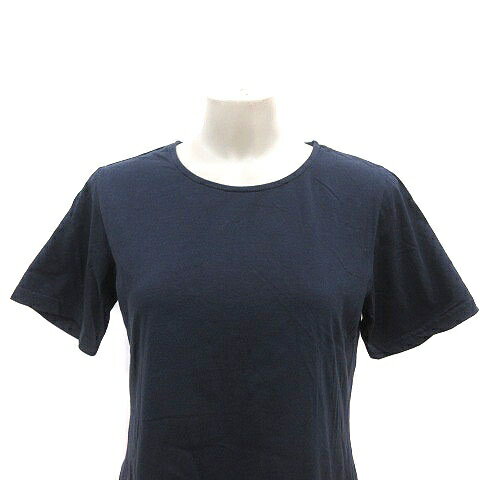 【中古】ドラッグストアーズ drug store's チュニック Uネック レース 刺繍 半袖 4 紺 ネイビー /MS レディース 【ベクトル 古着】 250207