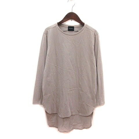 【中古】ドロイトベロ DROIT BELLO チュニック Uネック サイドスリット 長袖 F ベージュ /MS レディース 【ベクトル 古着】 250217