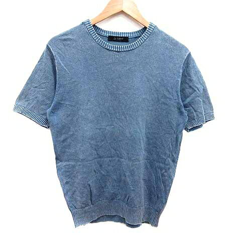 【中古】ナノユニバース nano universe nano BASE カットソー 半袖 M 青 ブルー /YK レディース 【ベクトル 古着】 260215