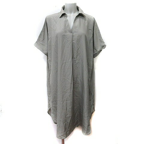 【中古】アーバンリサーチ URBAN RESEARCH ITEMS シャツワンピース ロング 半袖 F 緑 カーキ /YI レディース 【ベクトル 古着】 250331 【中古】アーバンリサーチ URBAN RESEARCH ITEMS シャツワンピース ロング 半袖 F 緑 カーキ /YI レディース 【ベクトル 古着】 250331