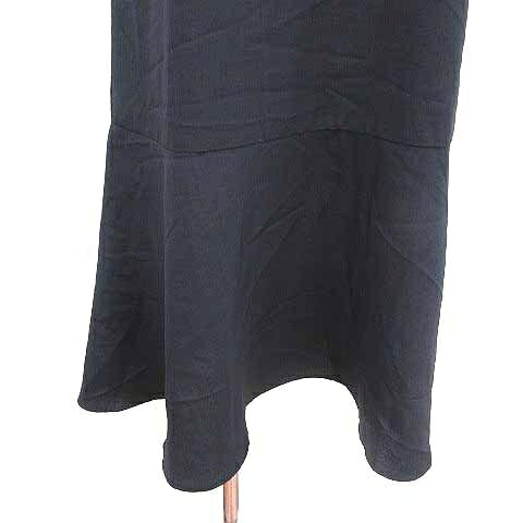 【中古】エニィスィス エニシス anySiS ワンピース マーメイド ひざ丈 五分袖 1 S 紺 ネイビー /YK レディース 【ベクトル 古着】 250404