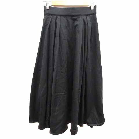 【中古】クリア clear フレアスカート ロング F 黒 ブラック /YK レディース 【ベクトル 古着】 250409(4)