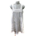 【中古】シェリーラファム Cherir la femme ジャンパースカート ワンピース ミニ レース M 白 ホワイト /YI レディース 【ベクトル 古着】...
