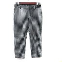 【中古】イエナ IENA サブリナパンツ クロップド ギンガムチェック 34 XS 黒 ブラック /YI レディース 【ベクトル 古着】 250414(4)