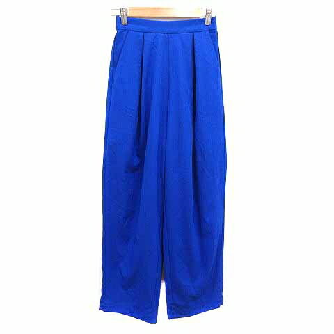 【中古】ハッピージョン Happy john ワイドパンツ S 青 ブルー /YK レディース 【ベクトル 古着】 250415