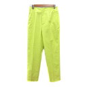 【中古】ユナイテッドアローズ UNITED ARROWS テーパードパンツ スラックス 蛍光カラー 38 M 黄色 イエロー /MN レディース 【ベクトル 古着】 250418(4)