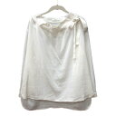 【中古】オペークドットクリップ OPAQUE.CLIP ブラウス 長袖 リボン 40 L 白 ホワイト /MN レディース 【ベクトル 古着】 250421(4)