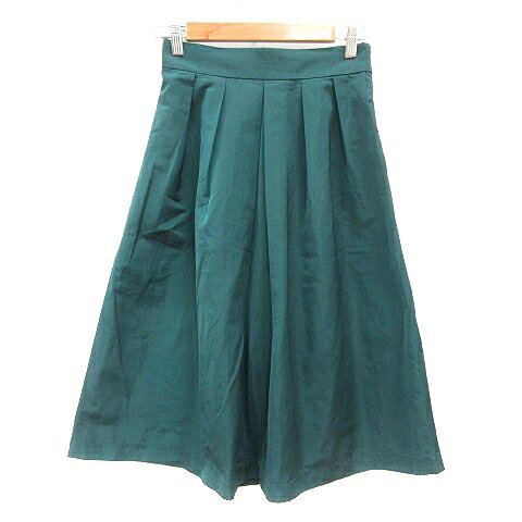 【中古】オペークドットクリップ OPAQUE.CLIP フレアスカート ミモレ ロング 38 M 緑 グリーン /MN レディース 【ベクトル 古着】 250424