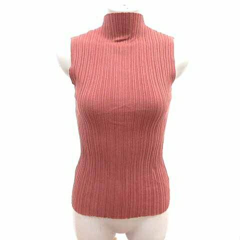 【中古】未使用品 ドゥーラドゥーラ Doula Doula ニット カットソー ハイネック ノースリーブ F 茶 ブラウン /YK レディース 【ベクトル 古着】 250501