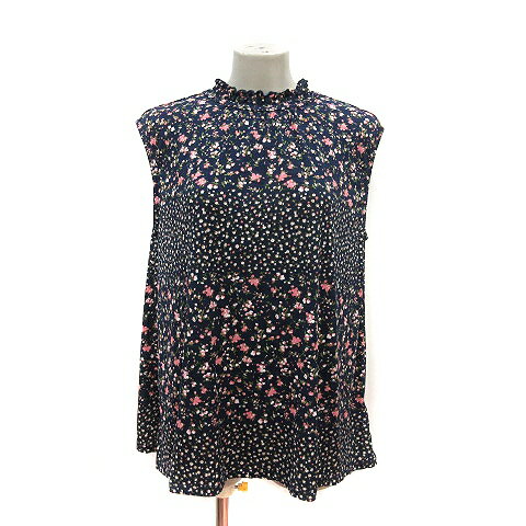 【中古】HKワークスロンドン HK WORKS LONDON チュニック 花柄 ノースリーブ LL 紺 ネイビー ピンク 緑 グリーン /MS ●RY レディース 【ベクトル 古着】 250502 【中古】HKワークスロンドン HK WORKS LONDON チュニック 花柄 ノースリーブ LL 紺 ネイビー ピンク 緑 グリーン /MS ●RY レディース 【ベクトル 古着】 250502